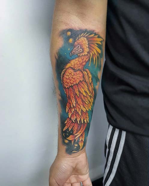 Εκπληκτικό τατουάζ Phoenix