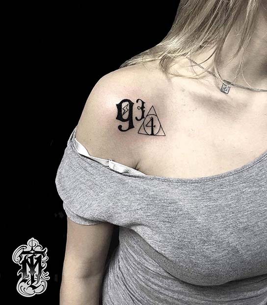 Cool Platform 9 3/4 Tattoo