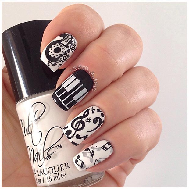 Music Nail Design