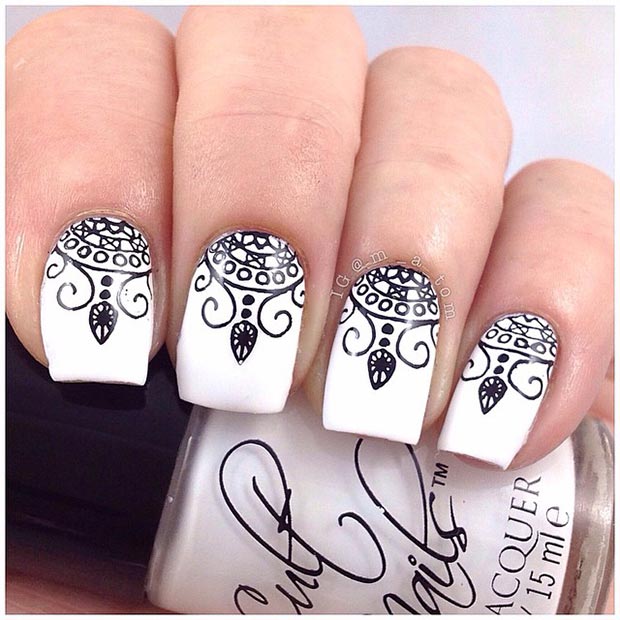 Conception d'ongles estampée