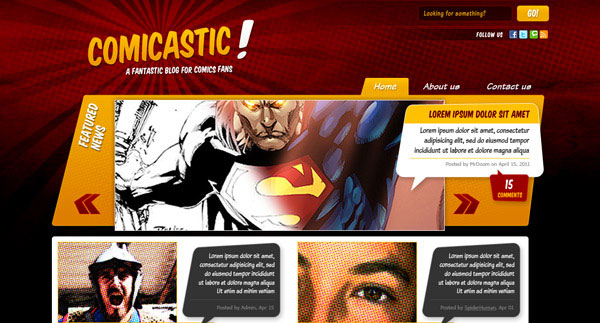 Δημιουργήστε ένα θεματικό σχεδιασμό ιστοσελίδων με κόμικ, Photoshop σε HTML + CSS