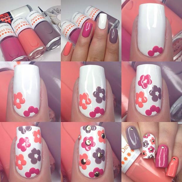 Tutoriel Nail Art Fleur