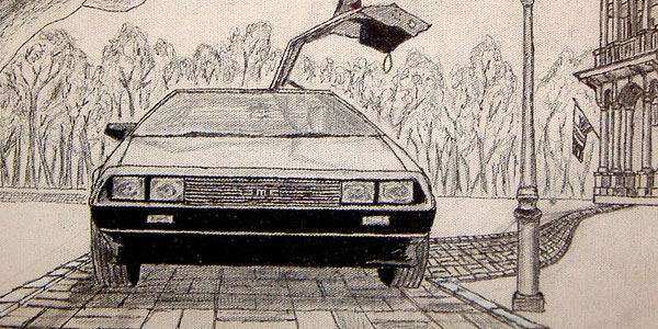 Esquisse pour DeLorean Peinture 2