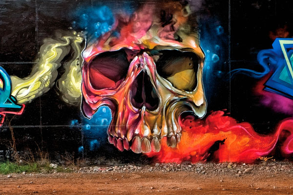 Crâne Graffiti