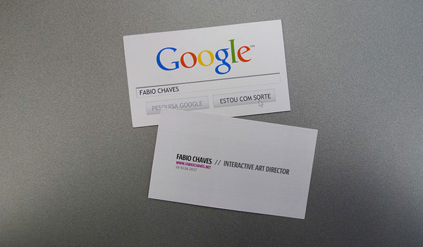 Carte de visite Google