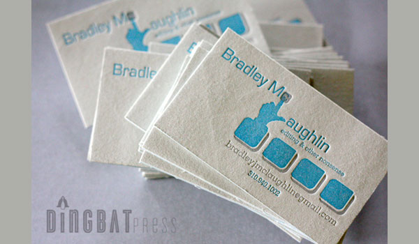 Cartes de conception de typographie