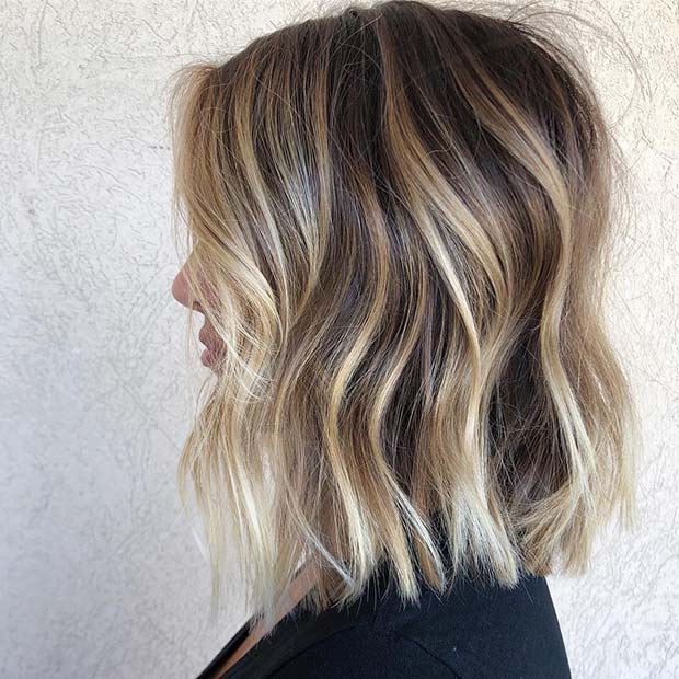 Bright Blonde Long Bob