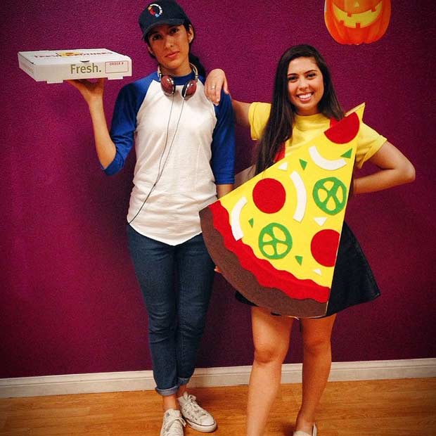 Pizza Delivery Guy και Pizza BFF Halloween Costume Idea