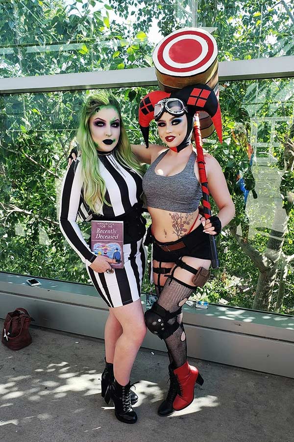 Κοστούμια Beetlejuice και Harley Quinn