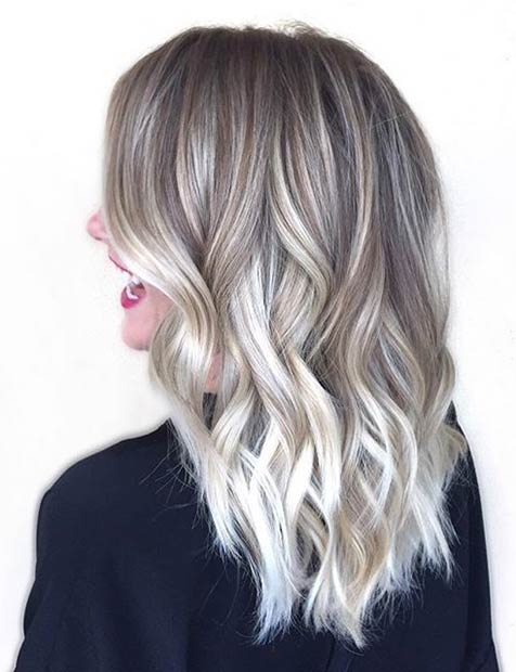 Ice Blonde Balayage Highlights