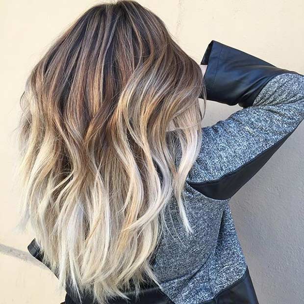 בז 'בלונדינית Balayage Ombre