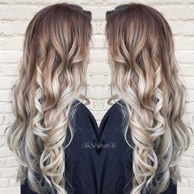 Ashy Blonde Balayage Highlights