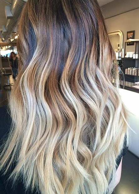 Blonde Balayage Highlights for Brunettes