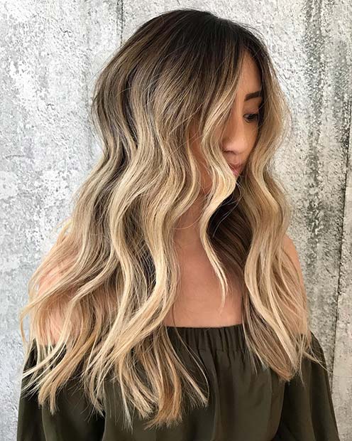 Sandy Blonde Balayage Idea