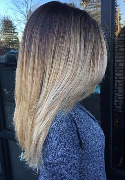 Honey Blonde Balayage עבור ברונטיות