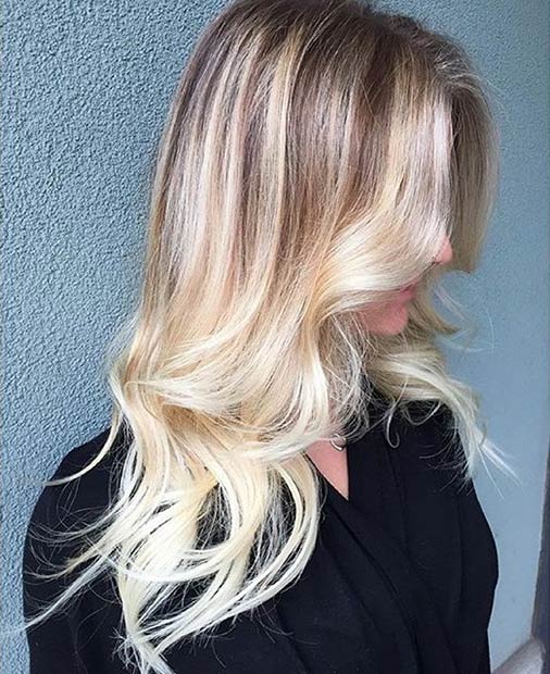 Ξανθή Balayage Hair Look