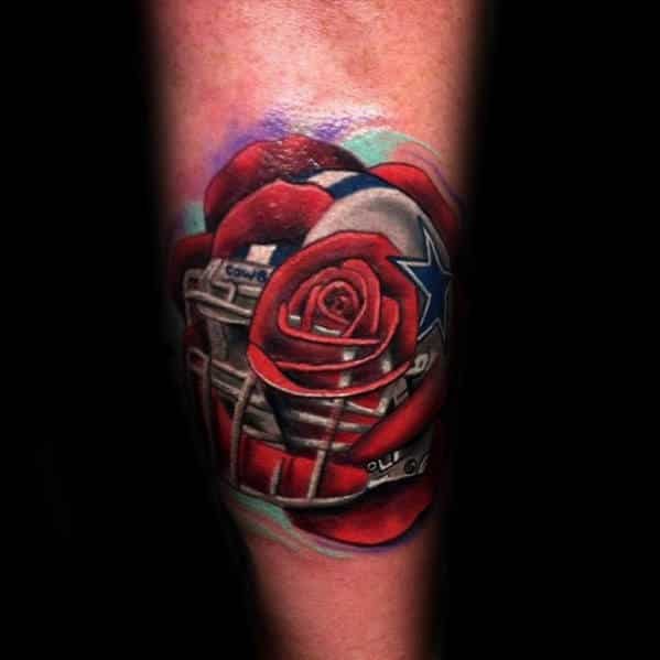 Tatouage Roses Cowboys Dallas