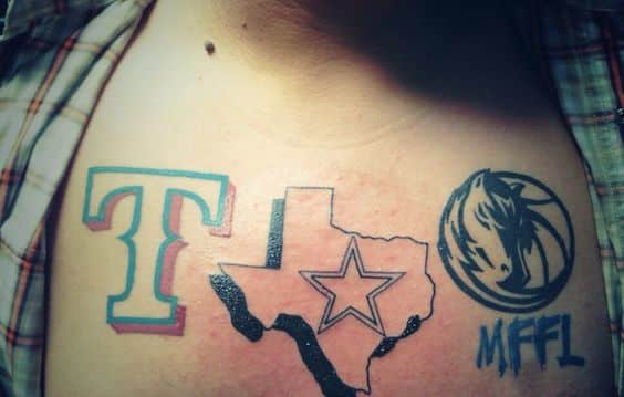 Tatouage des Cowboys du Texas