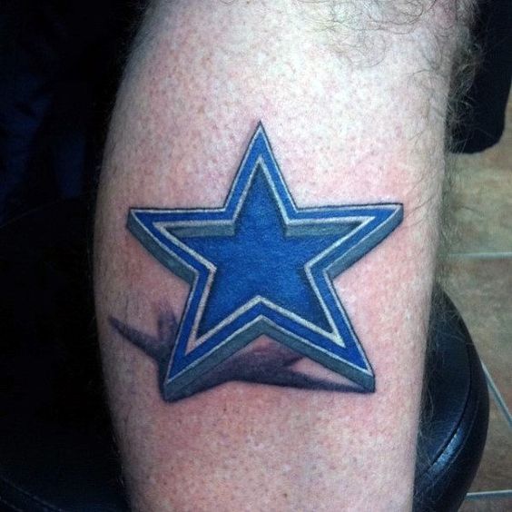 Tatouage 3D Star Dallas Cowboys