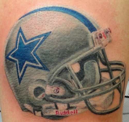 Tatouage Casque Dallas Cowboys