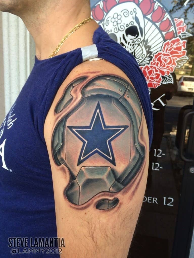 Θωρακισμένο τατουάζ Dallas Cowboy