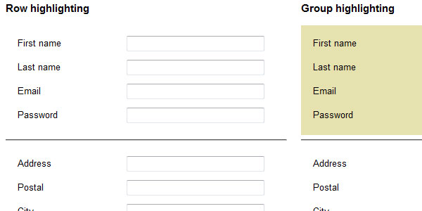 Mise en évidence du contexte à l'aide de jQuery