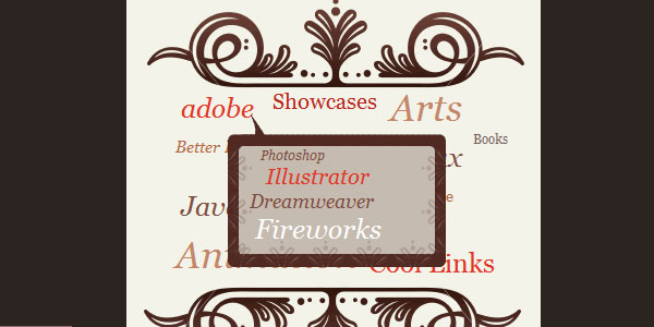 jquery Hover Sub Tag Cloud