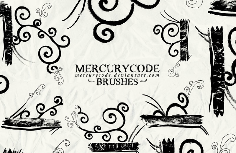 Mercurycode Brushes δωρεάν βούρτσες Photoshop