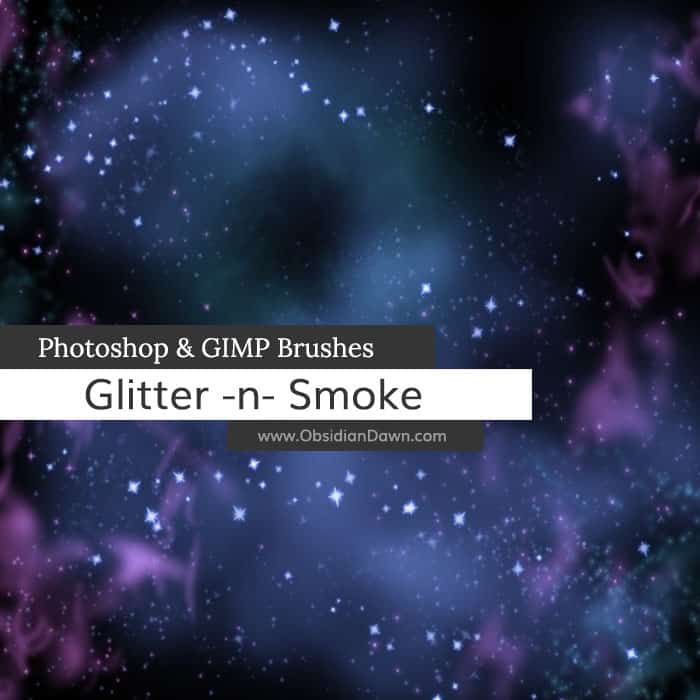 Pinceaux photoshop gratuits Glitter N' Smoke Brushes