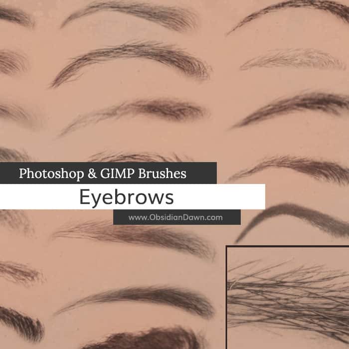 Pinceaux à sourcils Pinceaux photoshop gratuits