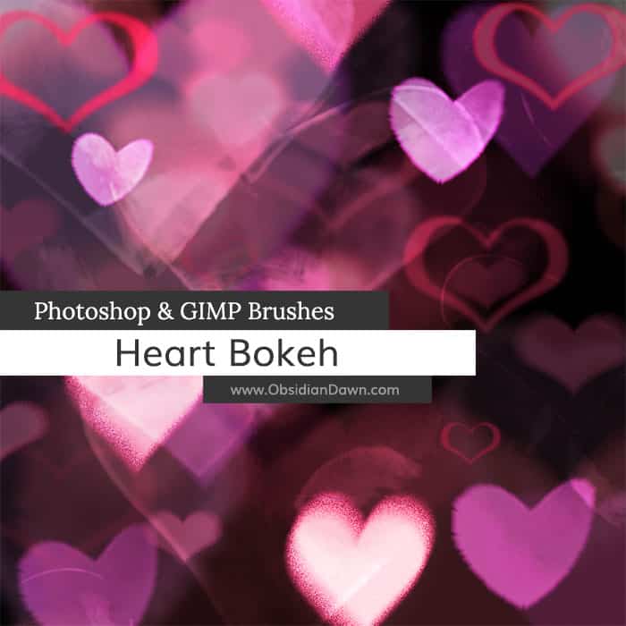 Pinceaux photoshop gratuits Heart Bokeh
