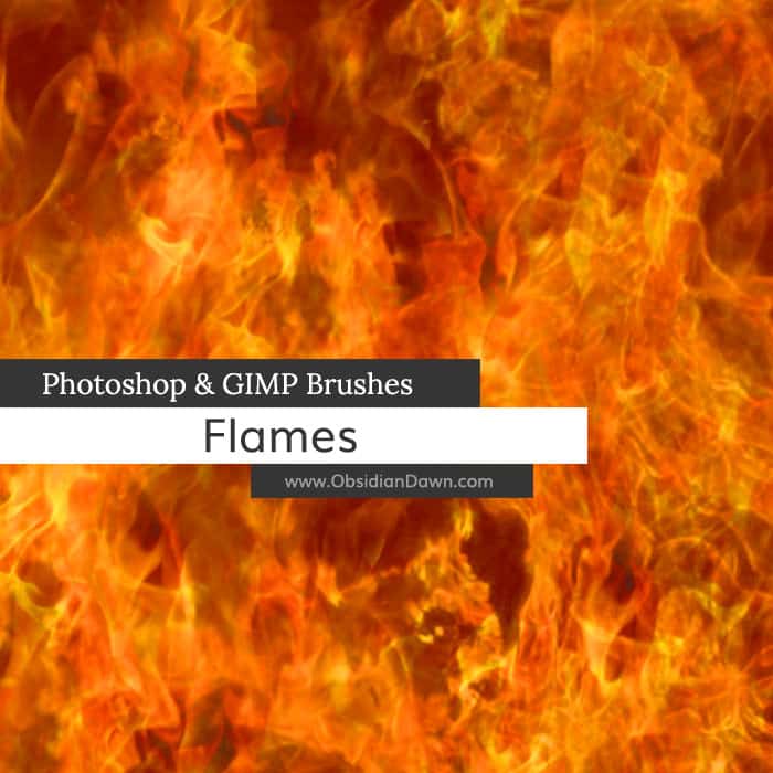 Pinceaux photoshop sans flammes