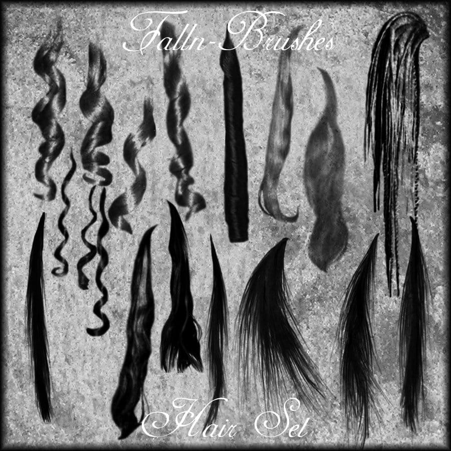 Brosses à cheveux brosses photoshop gratuites