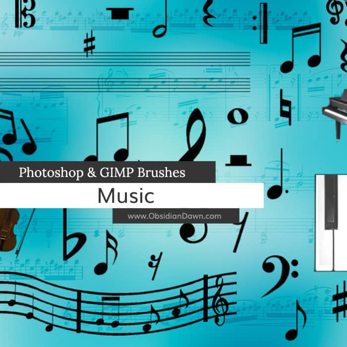 Βούρτσες μουσικής δωρεάν βούρτσες Photoshop