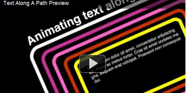 Animation de texte le long d'un chemin dans After Effects