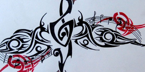 Commission de tatouage de musique