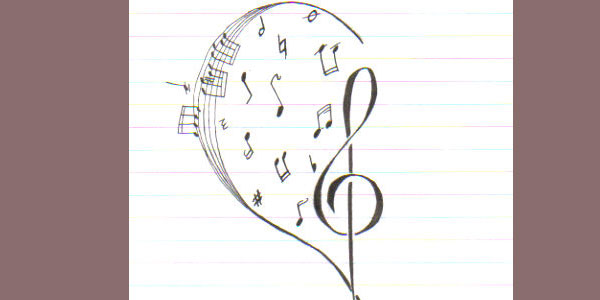 musique tatouage clef coeur