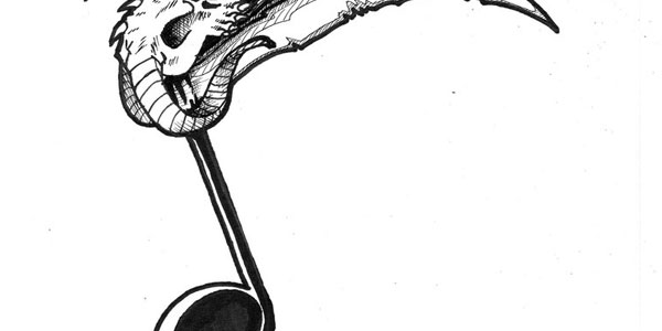 Note de musique faux tatouage