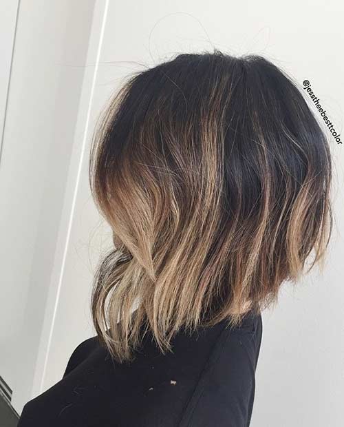 Μοντέρνο Balayage Inverted Bob Hairstyle