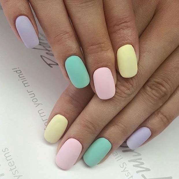 Ongles Pastel De Pâques