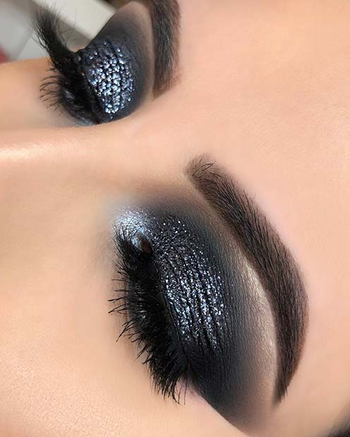 Μαύρα Sparkly Smokey Eyes