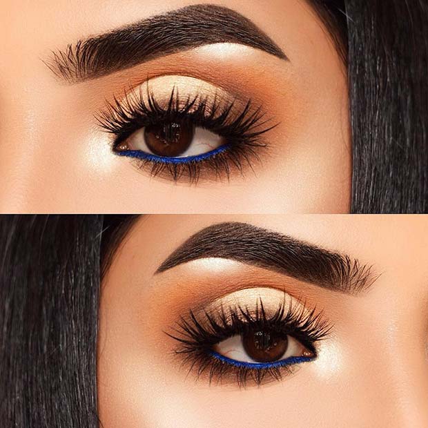 Bold Blue Eyeliner