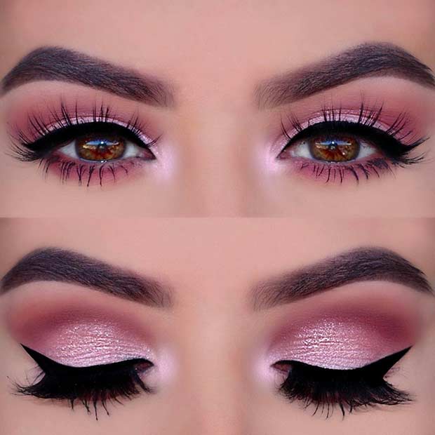 Pink Smokey Eye Look for Prom