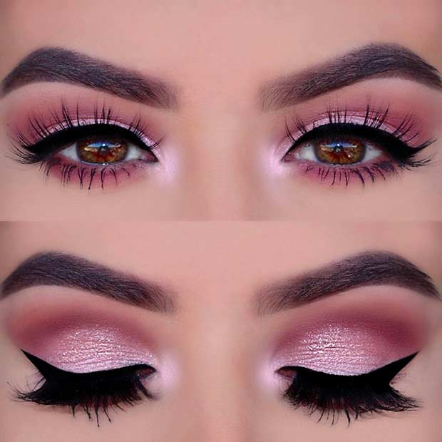 Look rose Smokey Eye pour le bal