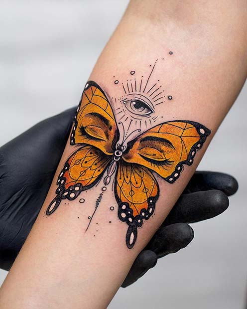 Tatouage Papillon Unique