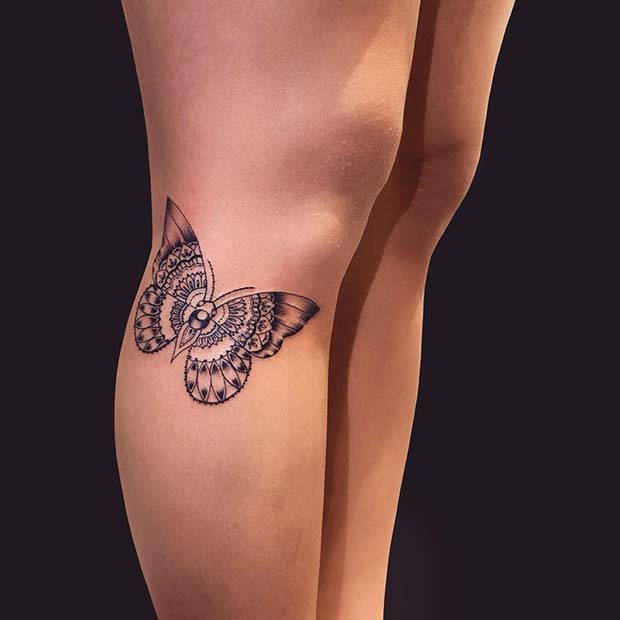 Idée de tatouage de jolie jambe