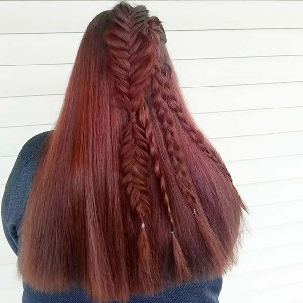 Μοναδικό Half Up Braided Hairstyle