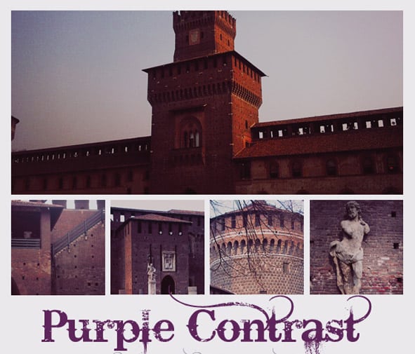 Purple Contrast Photoshop Action