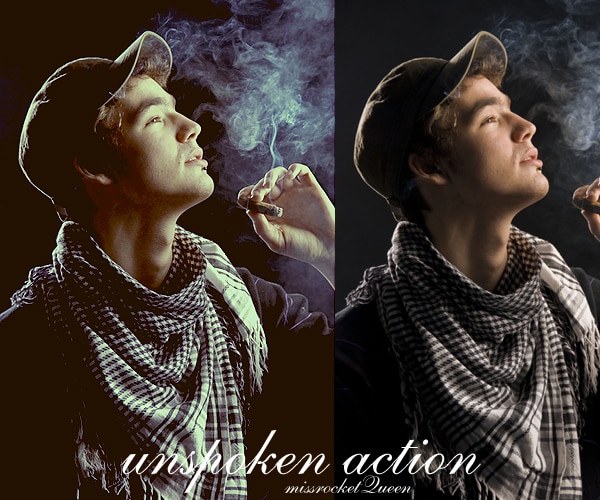 Action Photoshop tacite