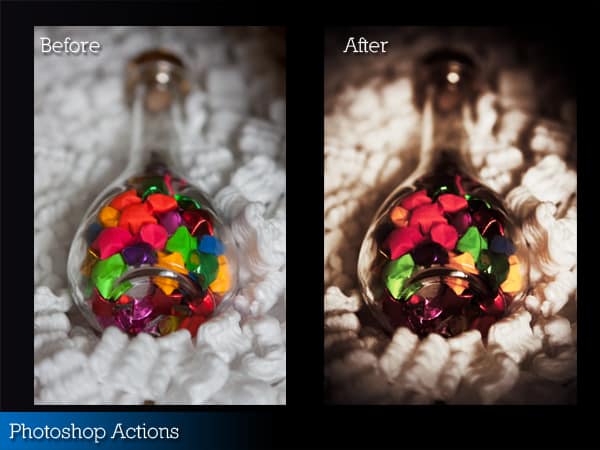 Pleins feux sur l'action Photoshop